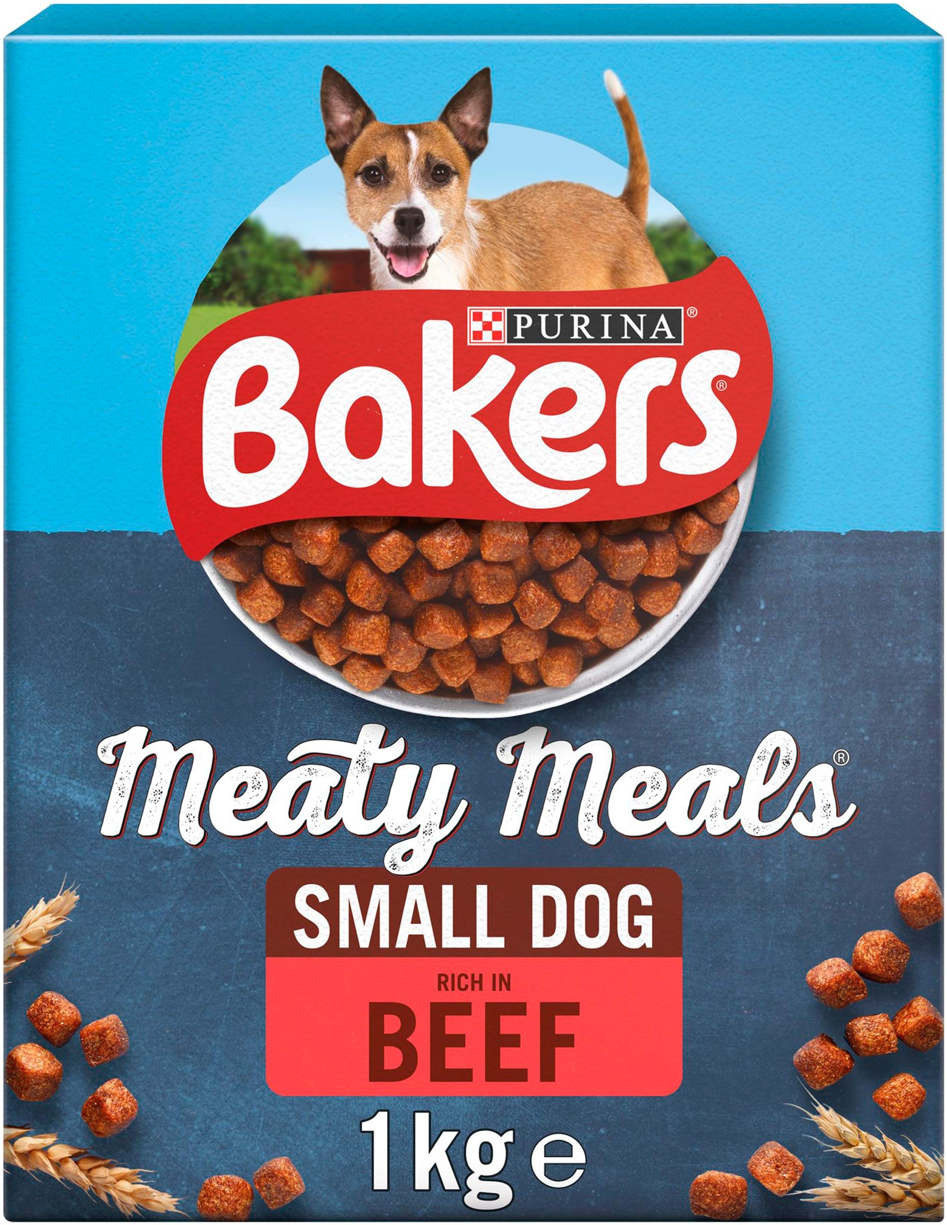 Bakers Meaty Meals Beef Dry Dog Food 1kg