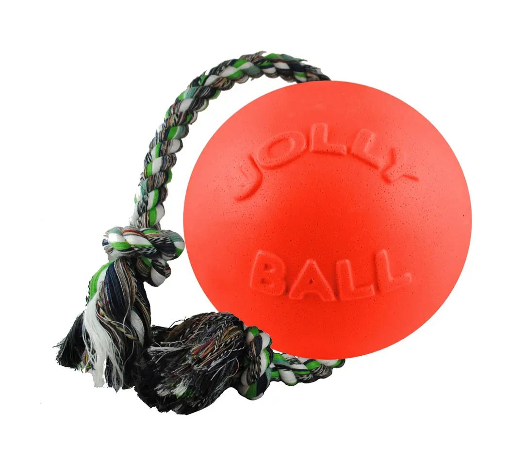 Jolly Pets Romp-N-Roll Dog Toy Orange